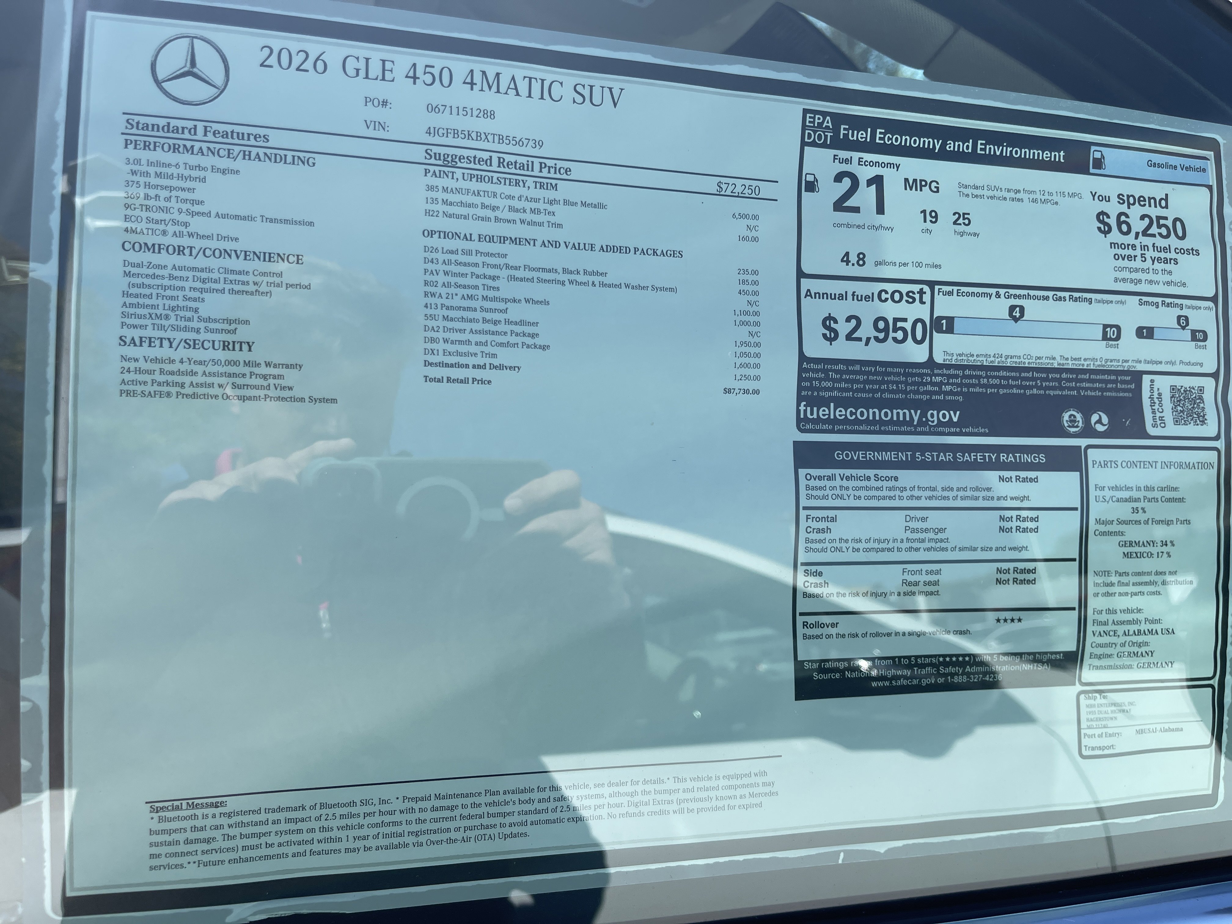 2026 Mercedes Benz GLE 450 4MATIC photo 2