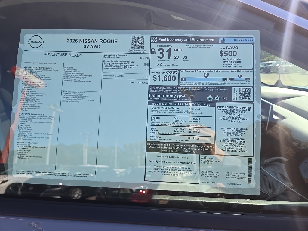 2026 Nissan Rogue SV photo 30