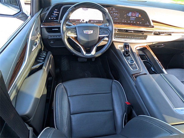 Used 2022 Crystal White Tri-Coat Cadillac Premium Luxury image 9