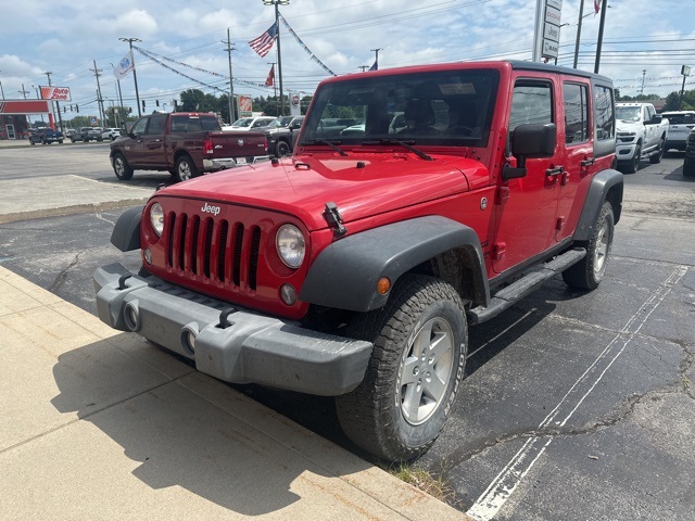 Used 2014 Jeep Wrangler Unlimited Sport with VIN 1C4BJWDG7EL148538 for sale in Crawfordsville, IN