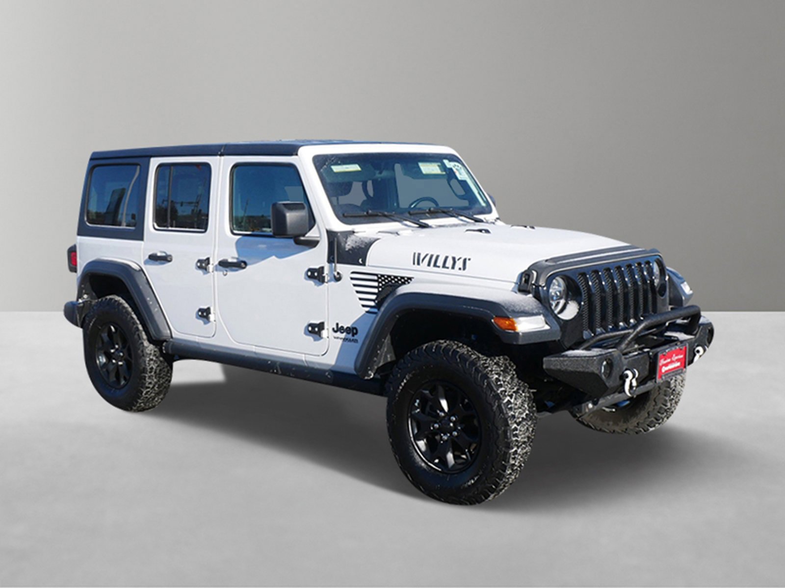 Used 2020 Jeep Wrangler Unlimited Willys with VIN 1C4HJXDG3LW206947 for sale in White Bear Lake, Minnesota