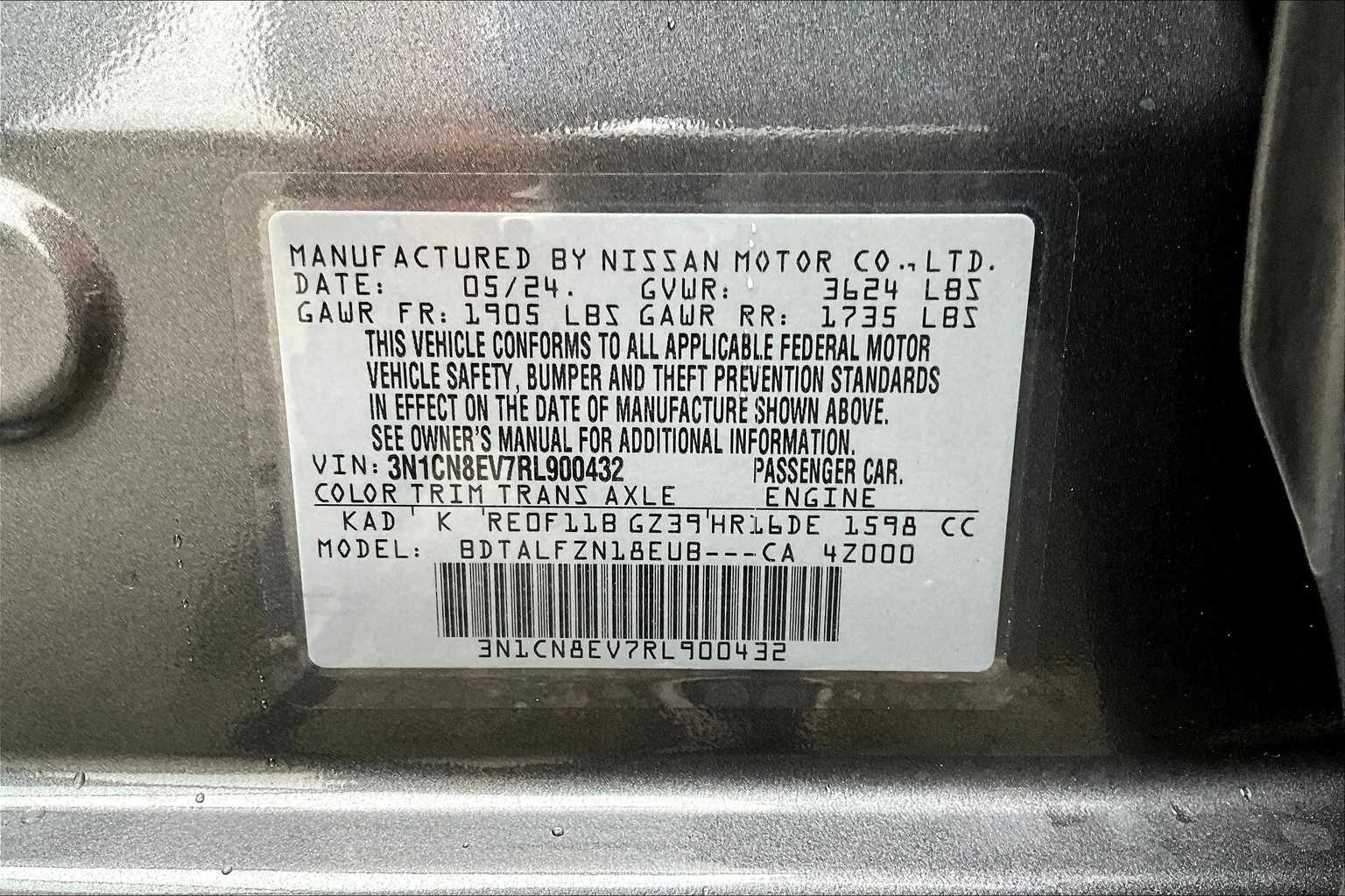 2024 Nissan Versa SV photo 35