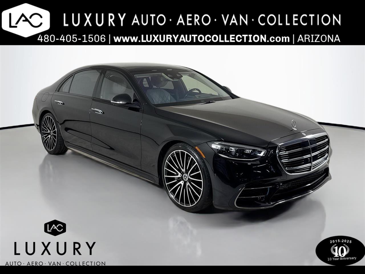 Used 2023 Obsidian Black Metallic Mercedes-Benz S 580 | $30k+ in options | AMG® Line | Night Pkg | Tech Pkg image 1
