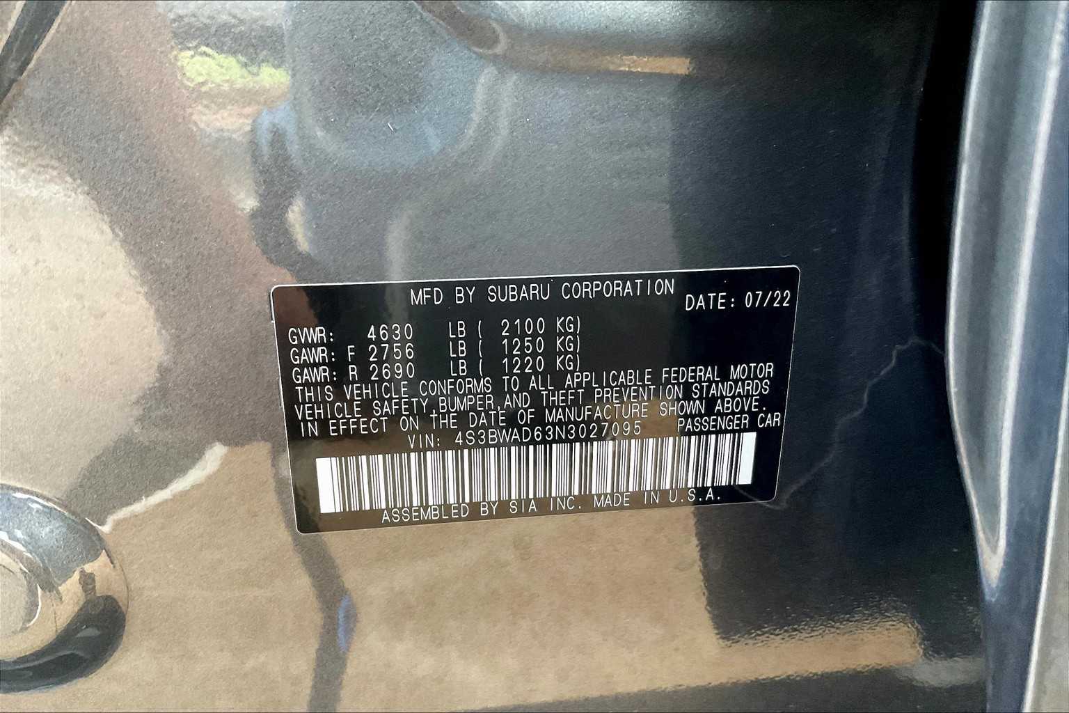 2022 Subaru Legacy Premium photo 31