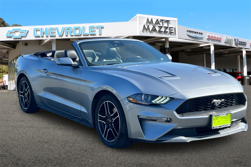 Used 2022 Ford Mustang EcoBoost with VIN 1FATP8UH0N5119092 for sale in Lakeport, CA