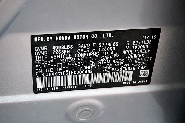 Used 2017 Silver Acura Teknology Pkg image 31