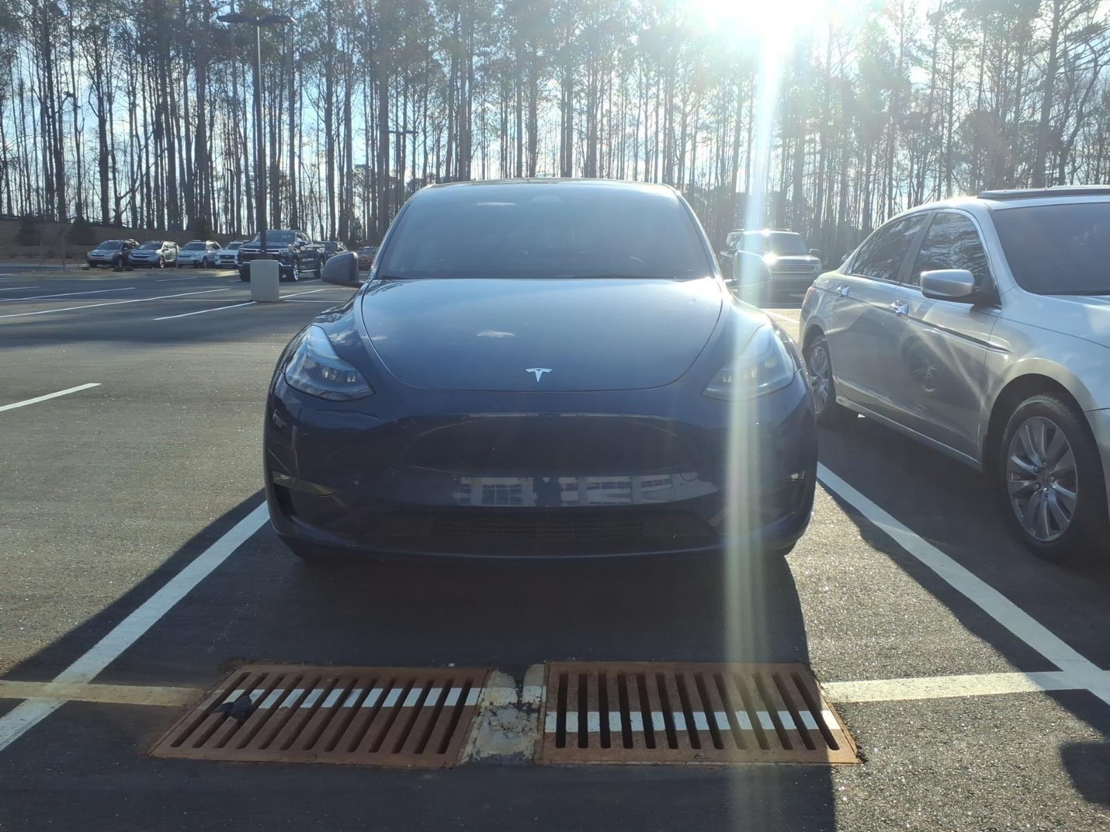 Used 2025 Tesla Model Y Long Range with VIN 7SAYGAEE6SF308614 for sale in Newnan, GA