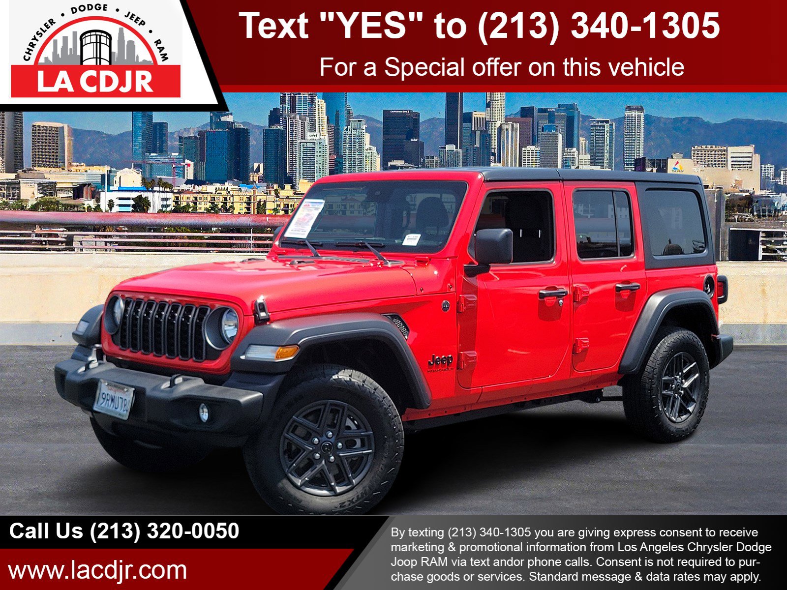 Used 2025 Firecracker Red Clearcoat Jeep Sport S image 1
