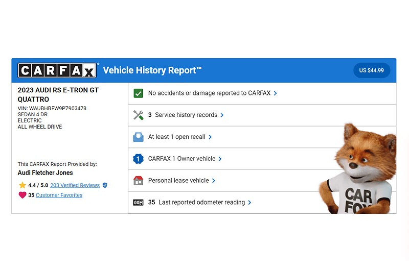 Used 2023 Audi RS e-tron GT Base with VIN WAUBHBFW9P7903478 for sale in Costa Mesa, CA