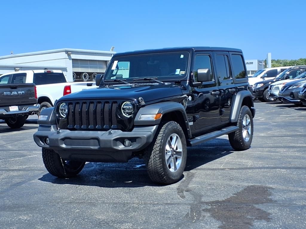 Used 2021 Jeep Wrangler Unlimited Sport S with VIN 1C4HJXDG5MW782931 for sale in Kansas City