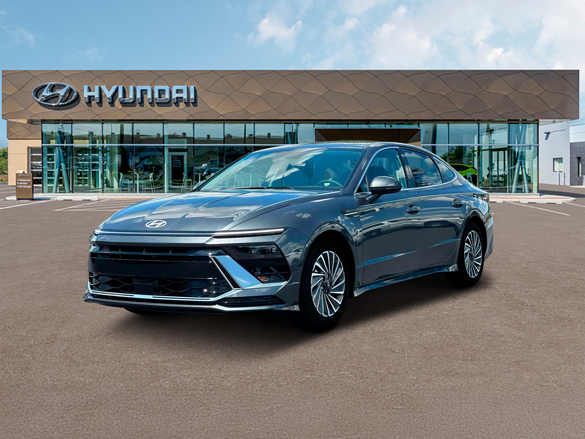 New 2025 Gray Hyundai SEL image 1