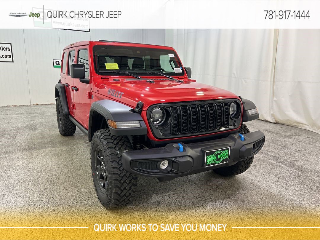 New 2024 Jeep Wrangler 4xe Willys Sport Utility in Boston J27610
