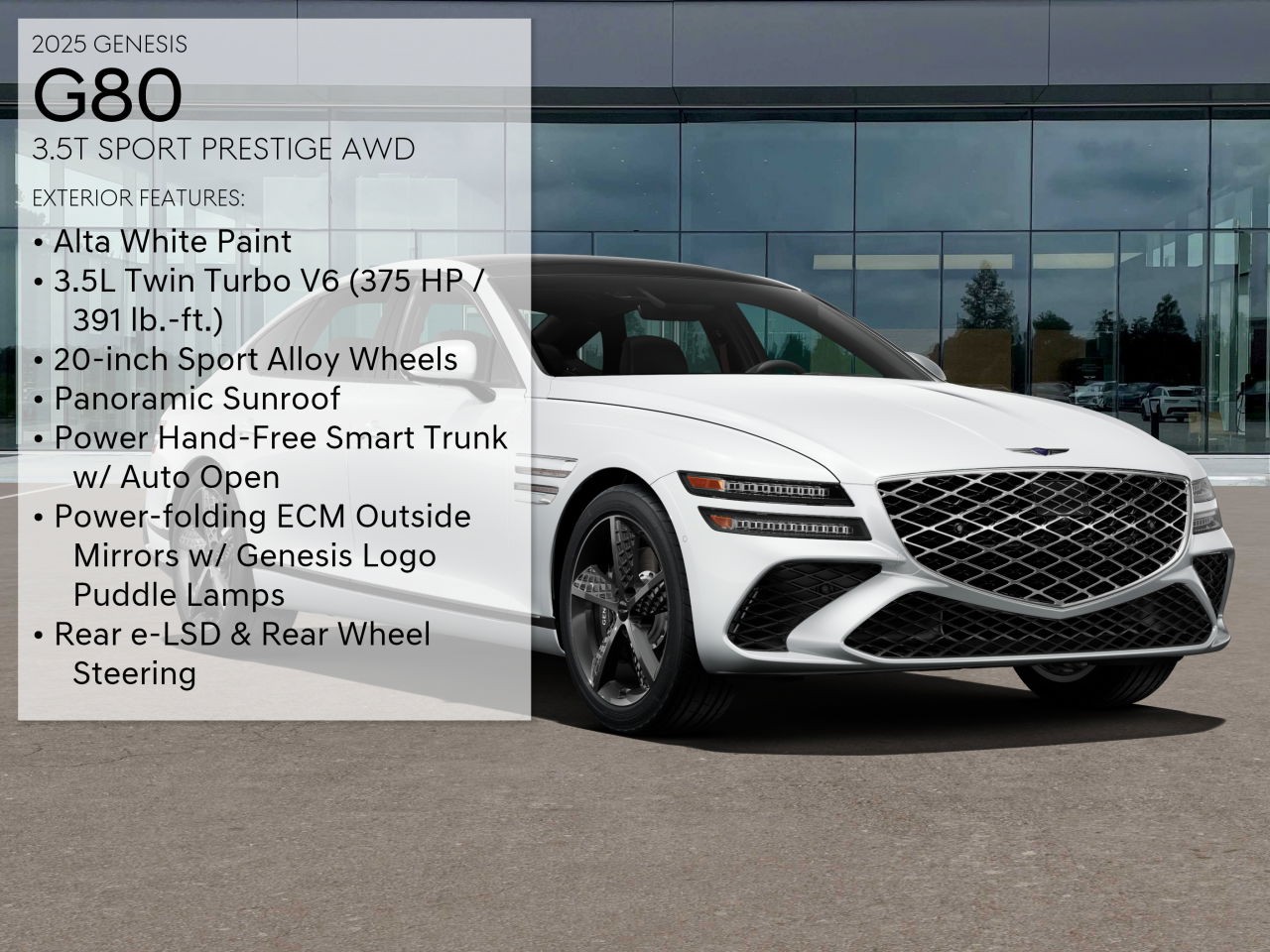 2025 Genesis G80 3.5T Sport Prestige AWD photo 3
