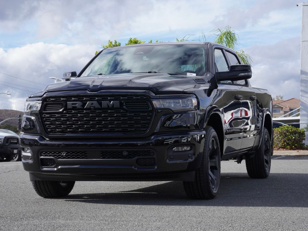 New 2026 Diamond Black Crystal Pearl-Coat Exterior Paint RAM Big Horn Night Edition image 8
