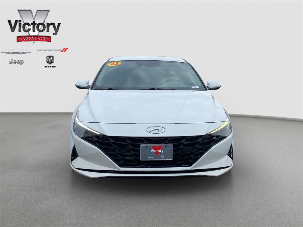 Used 2023 Hyundai Elantra Blue with VIN KMHLM4AJ8PU051275 for sale in Kansas City