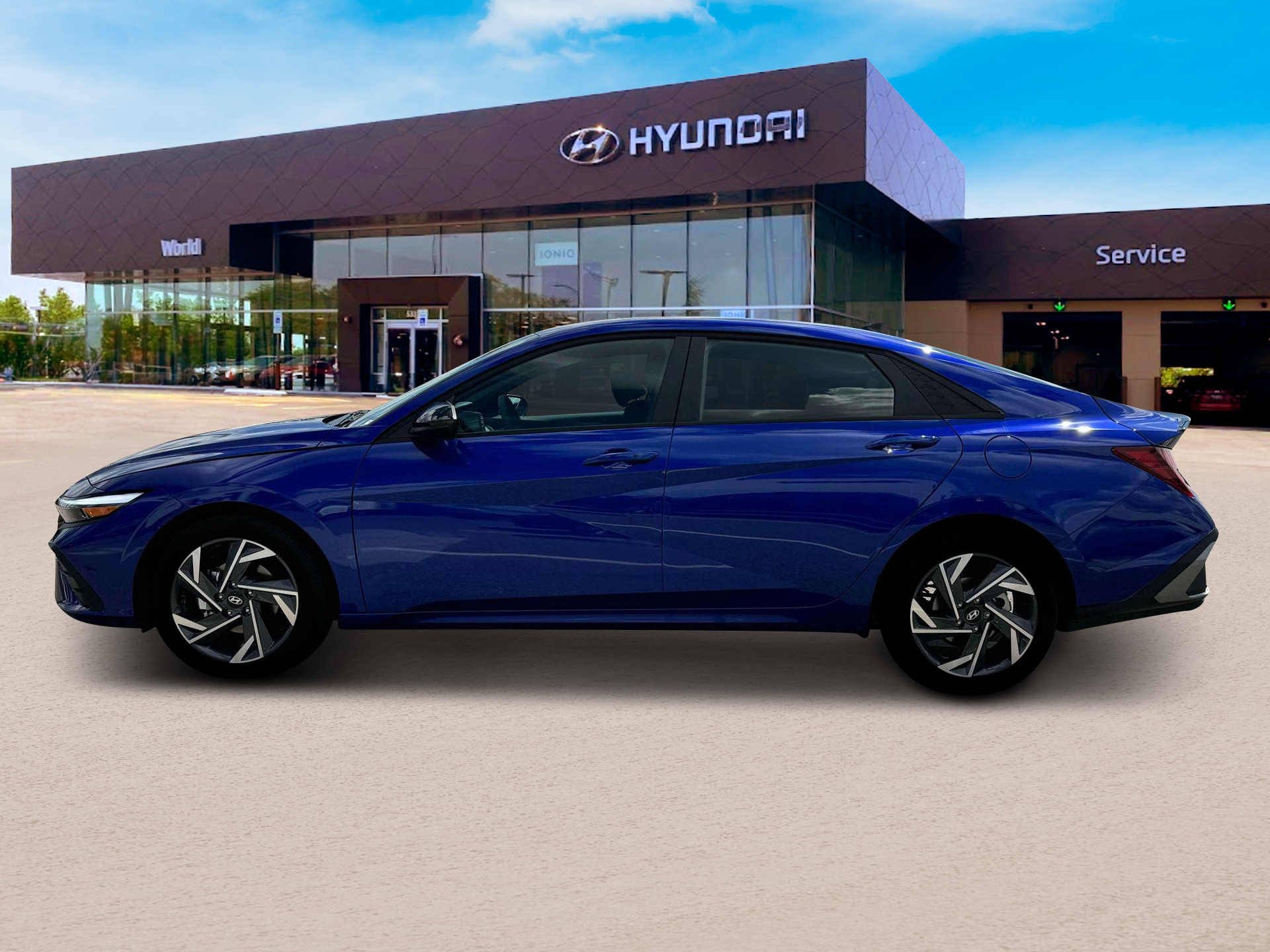 New 2025 Intense Blue Hyundai SEL Sport image 3