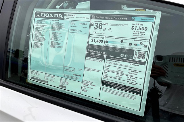 2026 Honda Civic LX photo 3