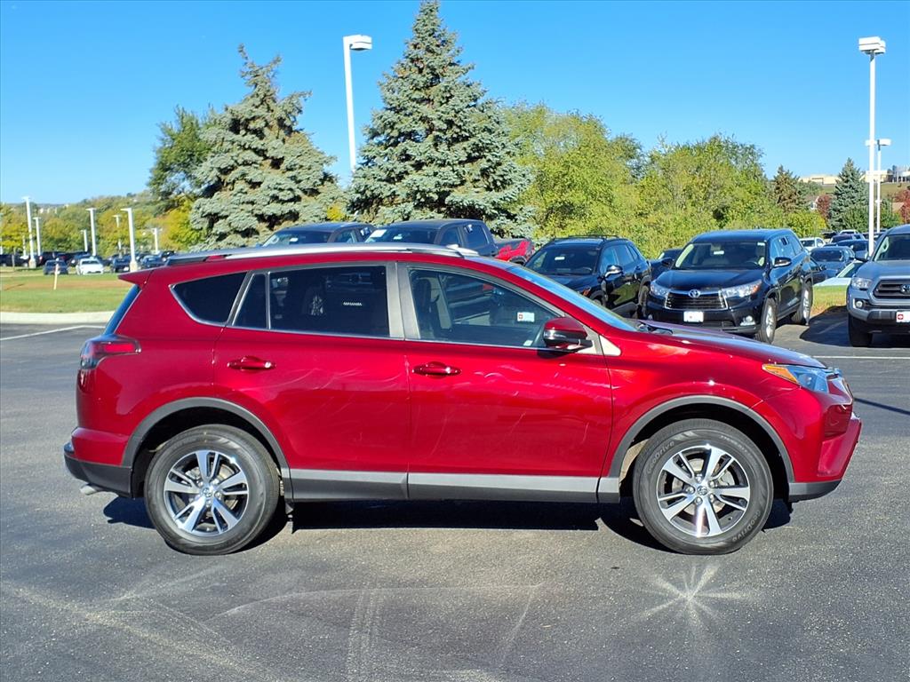 Certified 2018 Toyota RAV4 XLE with VIN 2T3RFREV1JW825329 for sale in Burnsville, Minnesota