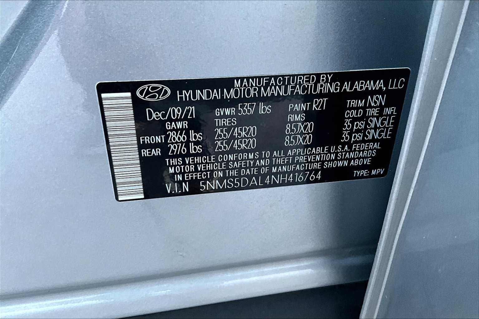 2022 Hyundai Santa Fe Calligraphy photo 32