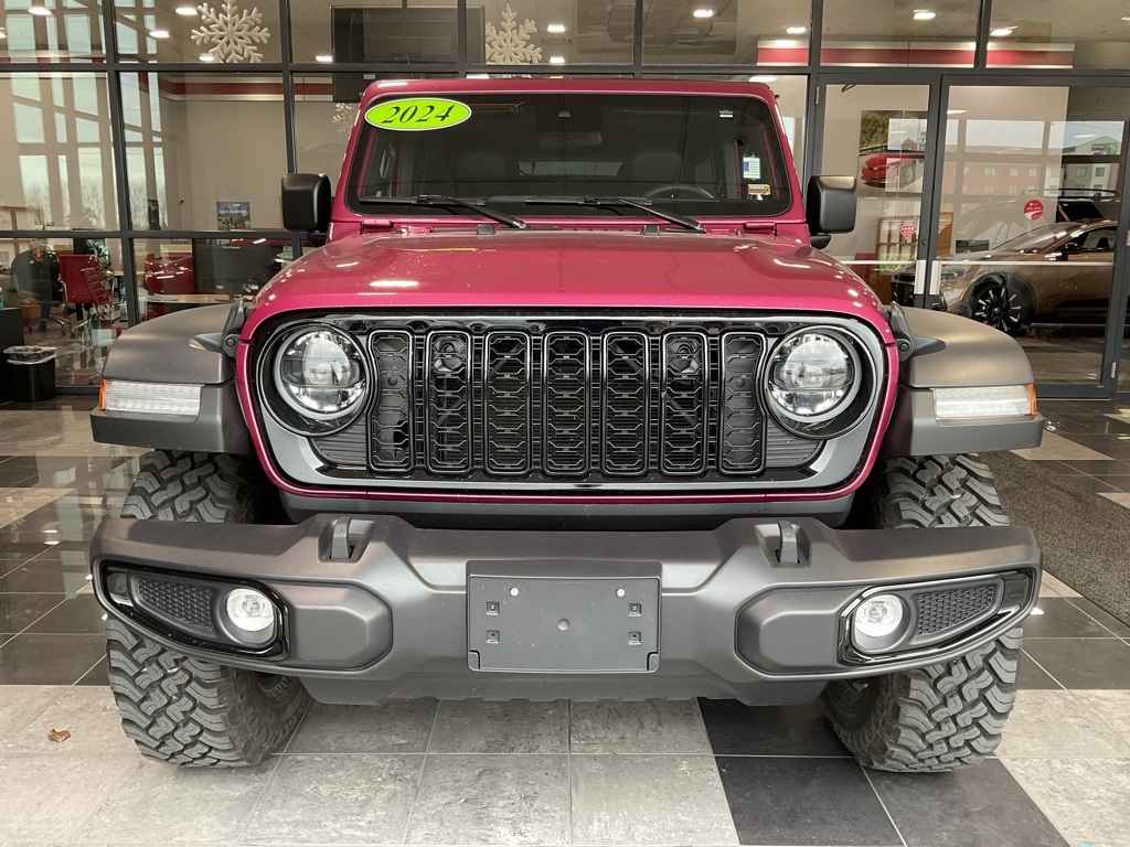 Used 2024 Jeep Wrangler 4-Door Willys with VIN 1C4PJXDG5RW320582 for sale in Kansas City