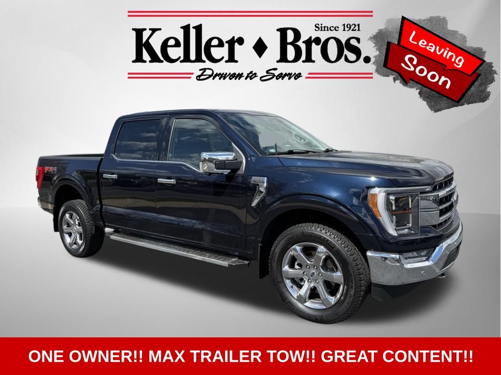 Used 2022 Blue Ford Lariat 5.5ft Bed image 1