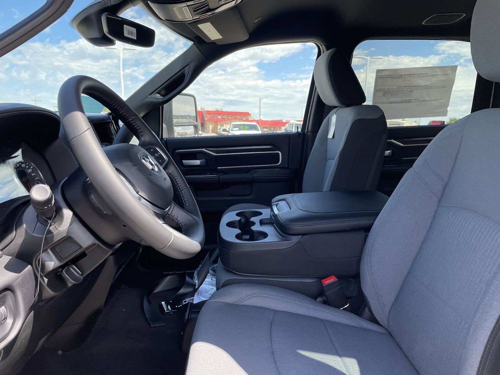 New 2024 Bright White Clearcoat Ram SLT image 14