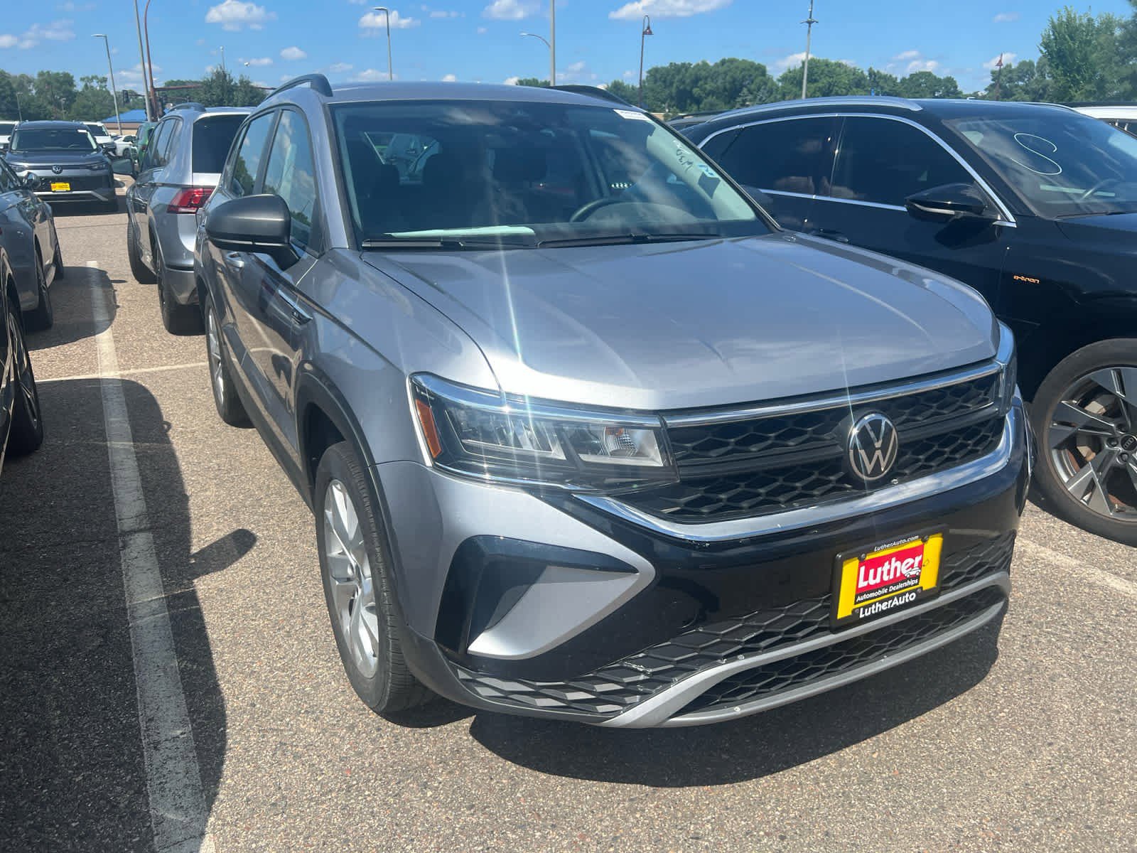 Used 2023 Volkswagen Taos S with VIN 3VVFX7B29PM321962 for sale in Brooklyn Center, Minnesota