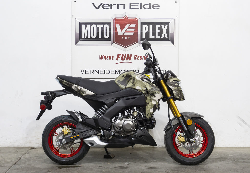 New 2025 Kawasaki Z125 PRO Cypher Camo Beige in Sioux Falls