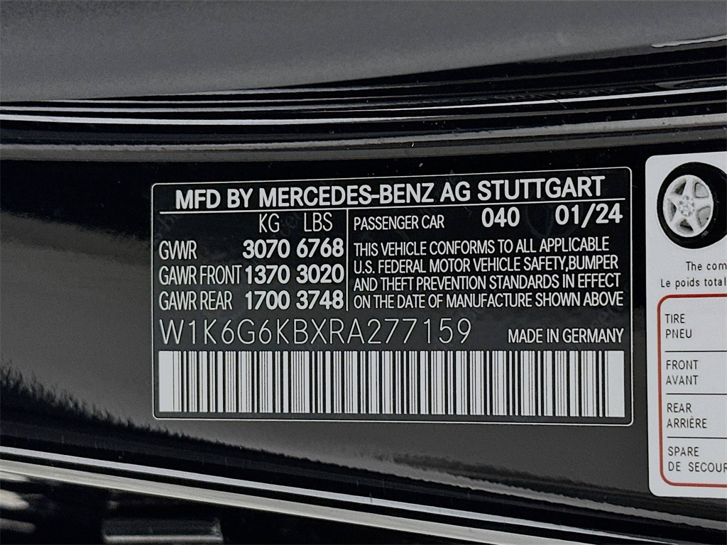 2024 Mercedes Benz S 580e 4MATIC photo 31