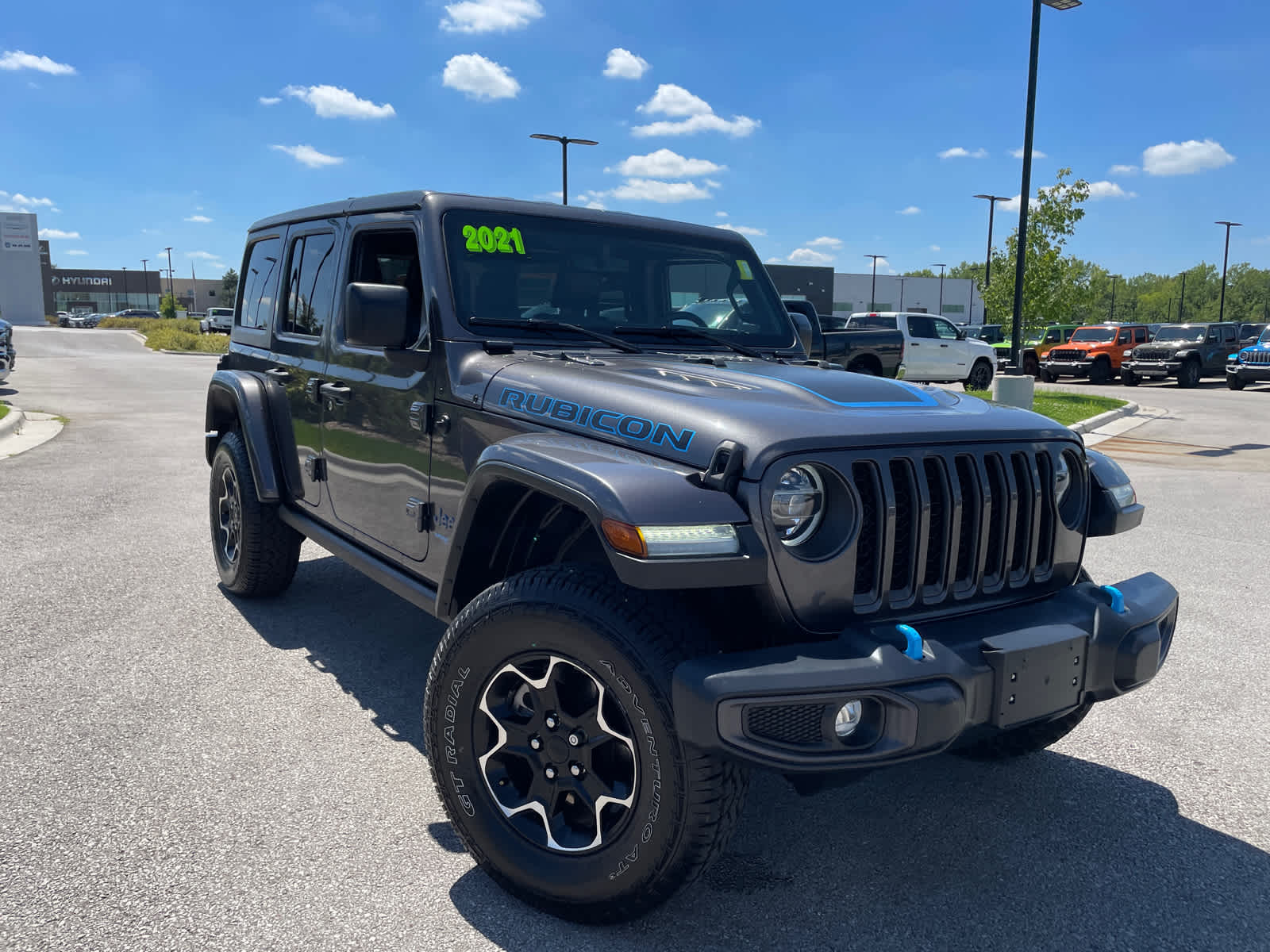Used 2021 Jeep Wrangler Unlimited Rubicon 4XE with VIN 1C4JJXR60MW767951 for sale in Kansas City