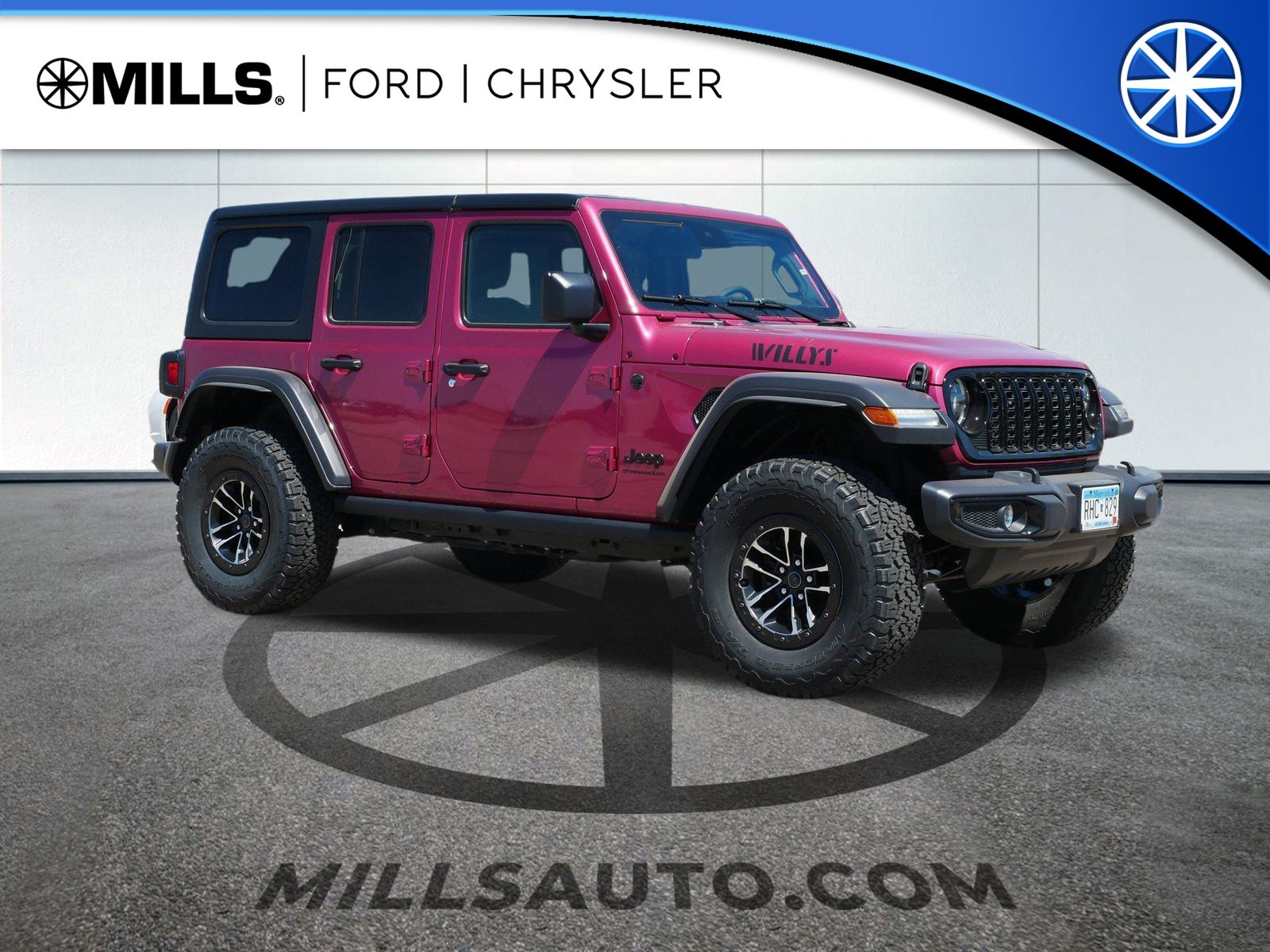 Used 2024 Jeep Wrangler 4-Door Willys with VIN 1C4RJXDGXRW356907 for sale in Willmar, Minnesota