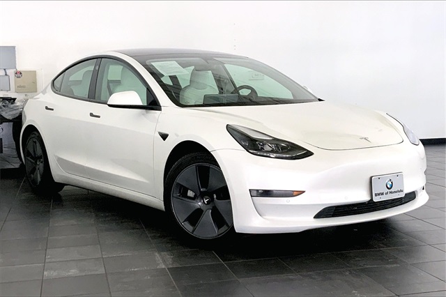 Used 2021 Tesla Model 3 Base with VIN 5YJ3E1EA7MF028181 for sale in Honolulu, HI