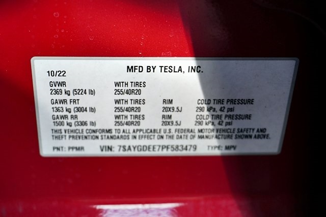 Used 2023 Red Tesla Long Range image 36