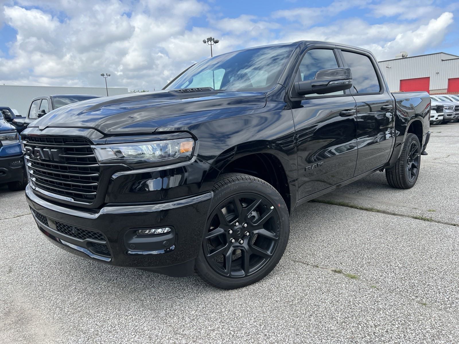 New 2025 Diamond Black Crystal Pearlcoat Ram Sport image 1