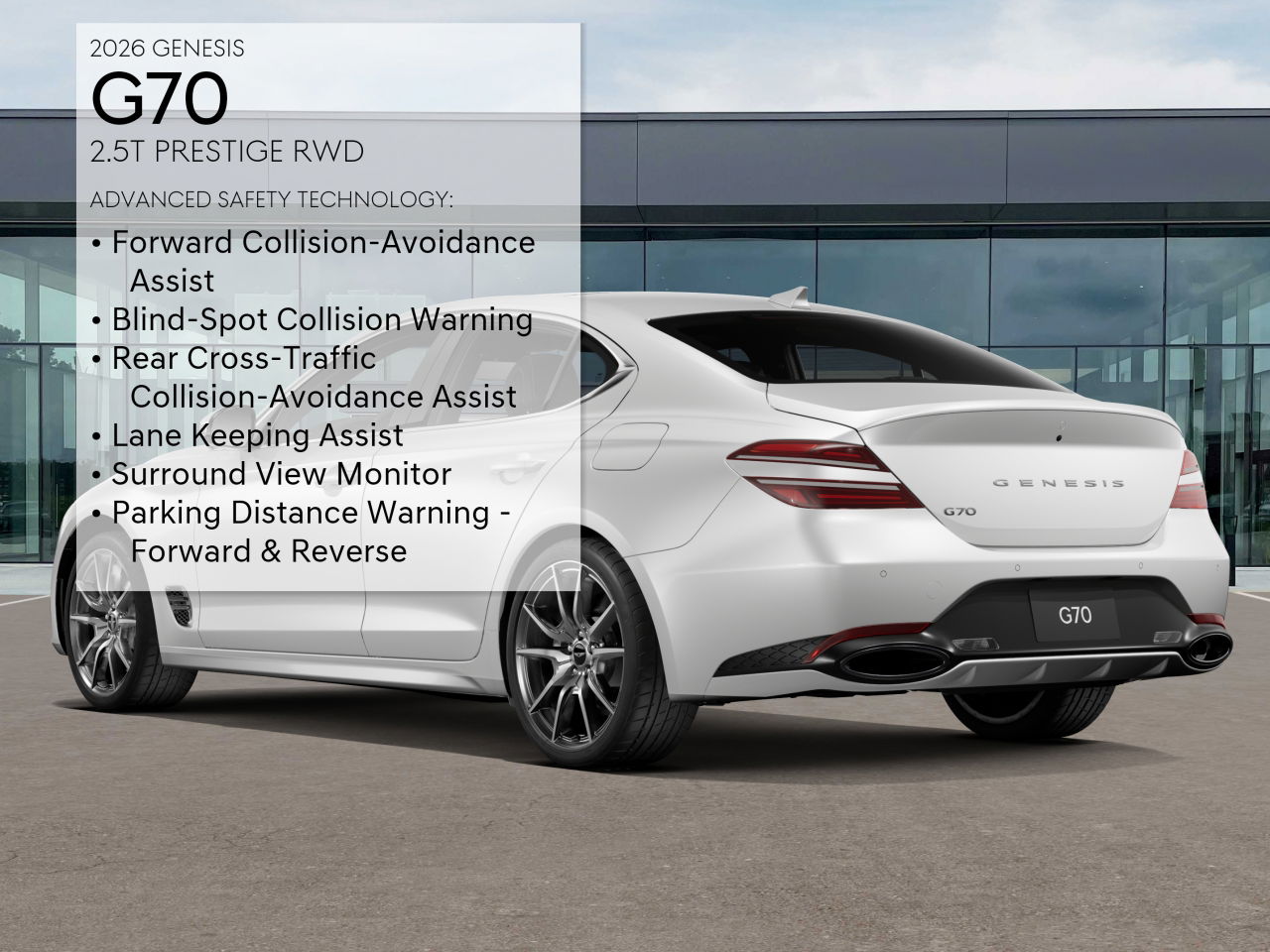 2026 Genesis G70 2.5T Prestige photo 7
