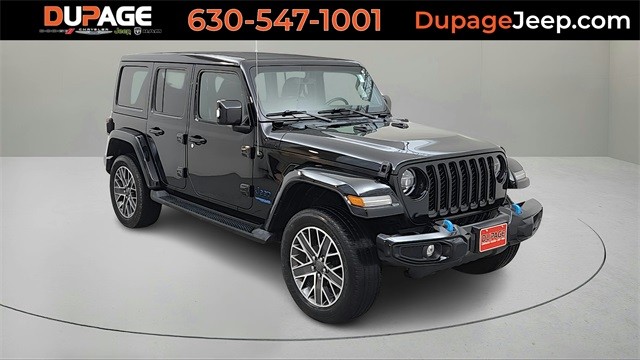 PRE-OWNED 2022 JEEP WRANGLER UNLIMITED SAHARA HIGH ALTITUDE 4XE WITH NAVIGATION & 4WD