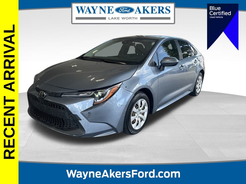 Certified 2022 Toyota Corolla LE with VIN JTDEPMAE1NJ202012 for sale in Lake Worth Beach, FL
