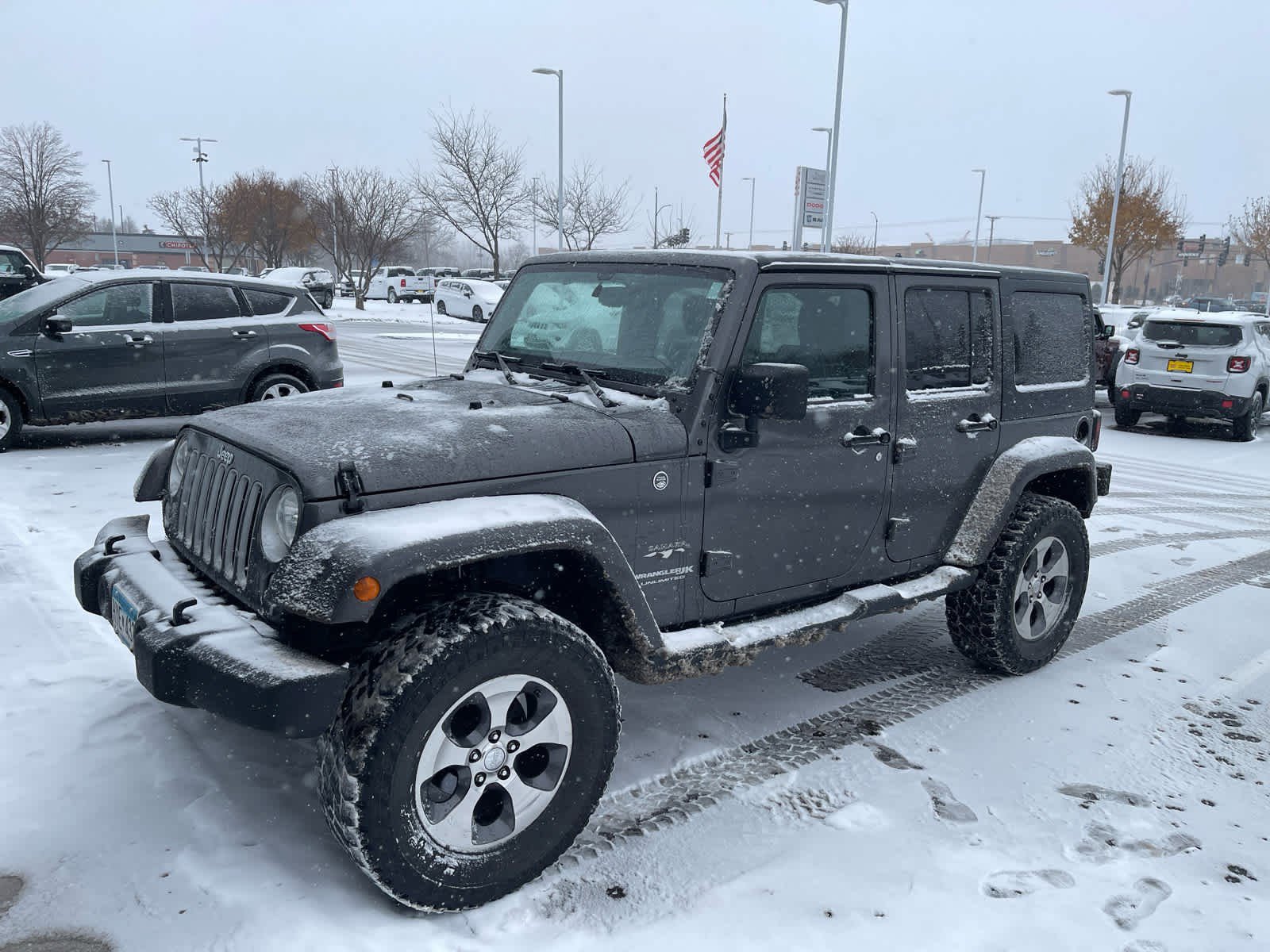 Used 2018 Jeep Wrangler Unlimited Sahara with VIN 1C4HJWEG6JL873325 for sale in Brooklyn Park, Minnesota