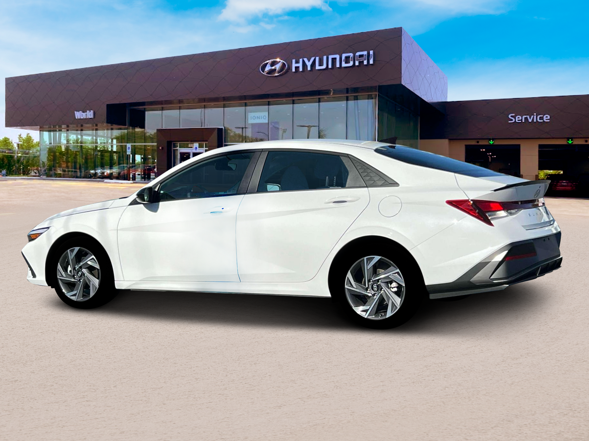 New 2025 Serenity White Hyundai SEL Sport image 4