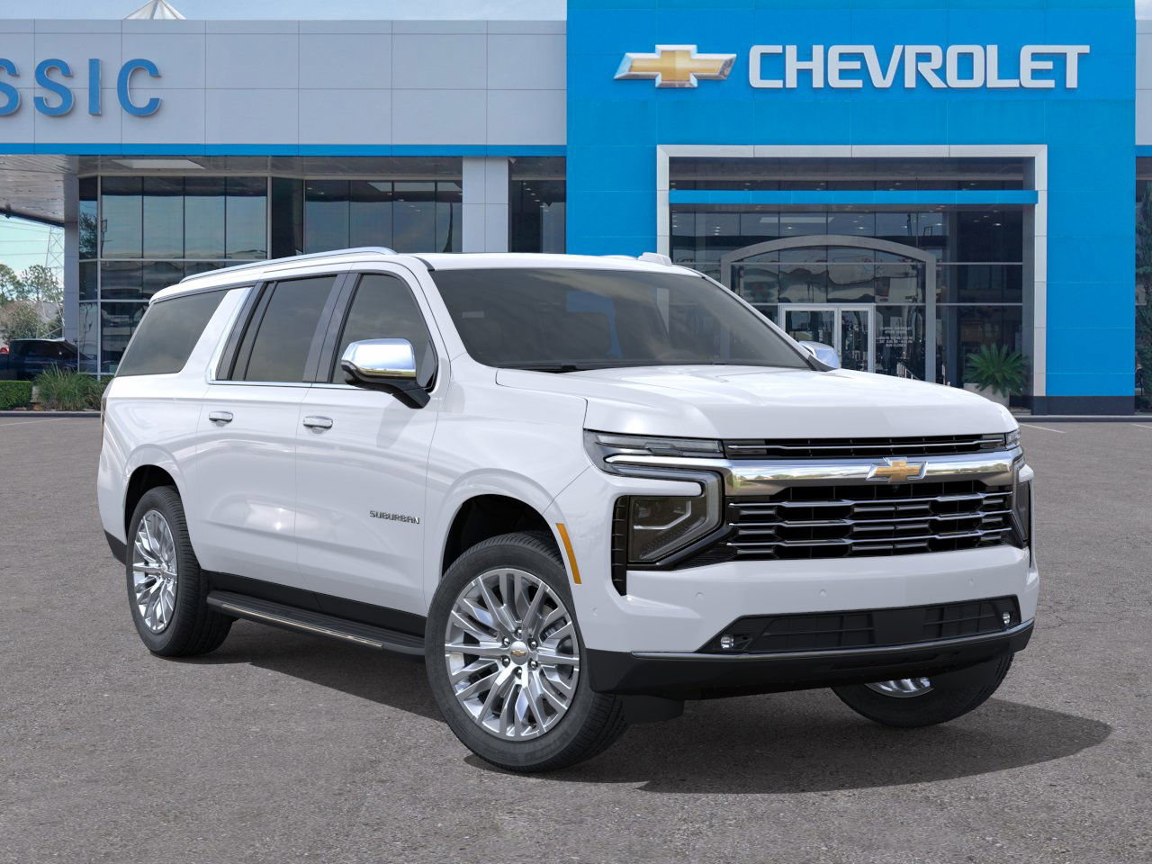 2026 Chevrolet Suburban Premier White at Classic Elite Chevrolet Hwy 6