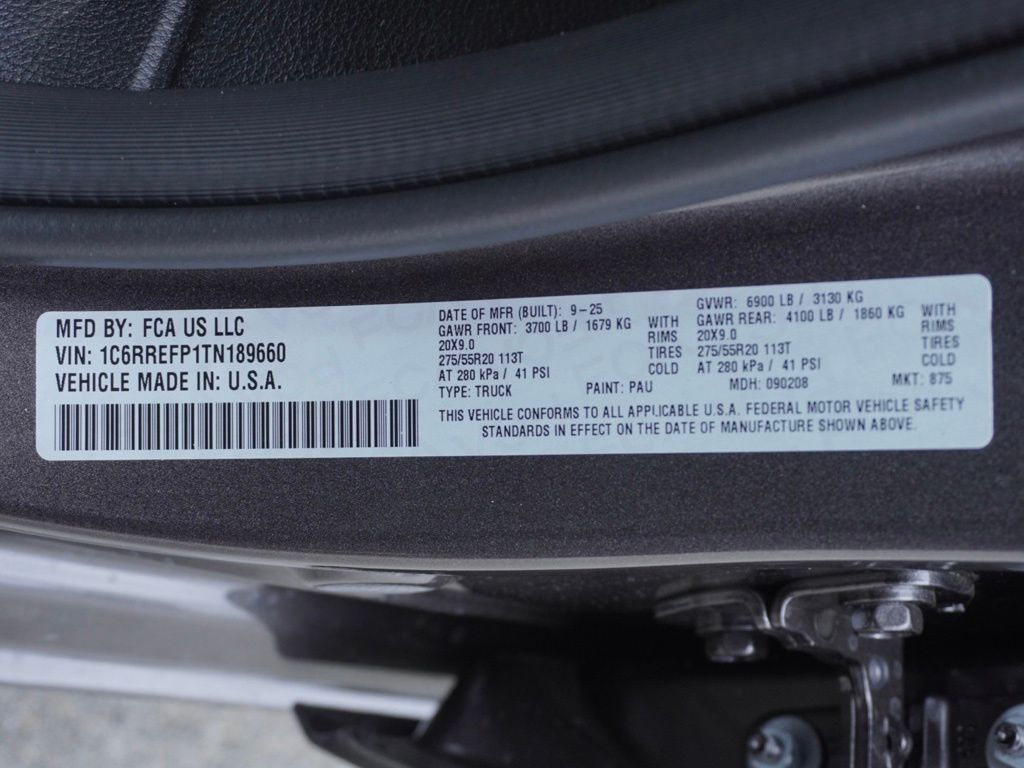 New 2026 Granite Crystal Metallic Clear-Coat Exterior Paint RAM Big Horn Night Edition image 31