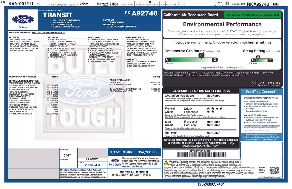 2024 Ford Transit 250