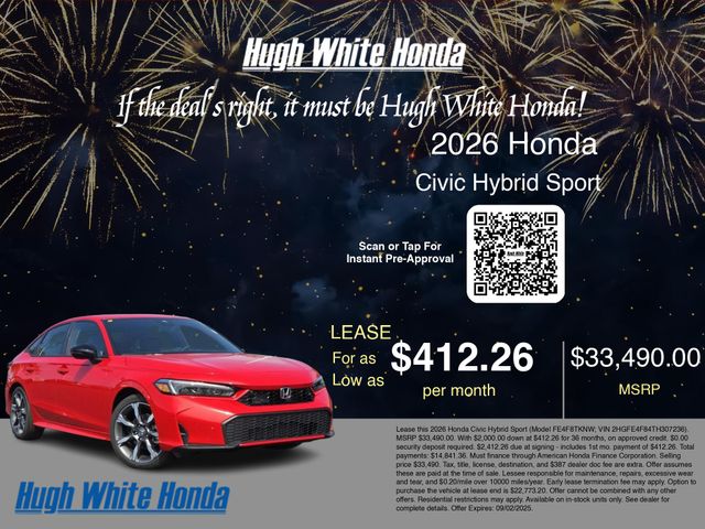 2026 Honda Civic Hybrid Sport Touring photo 3