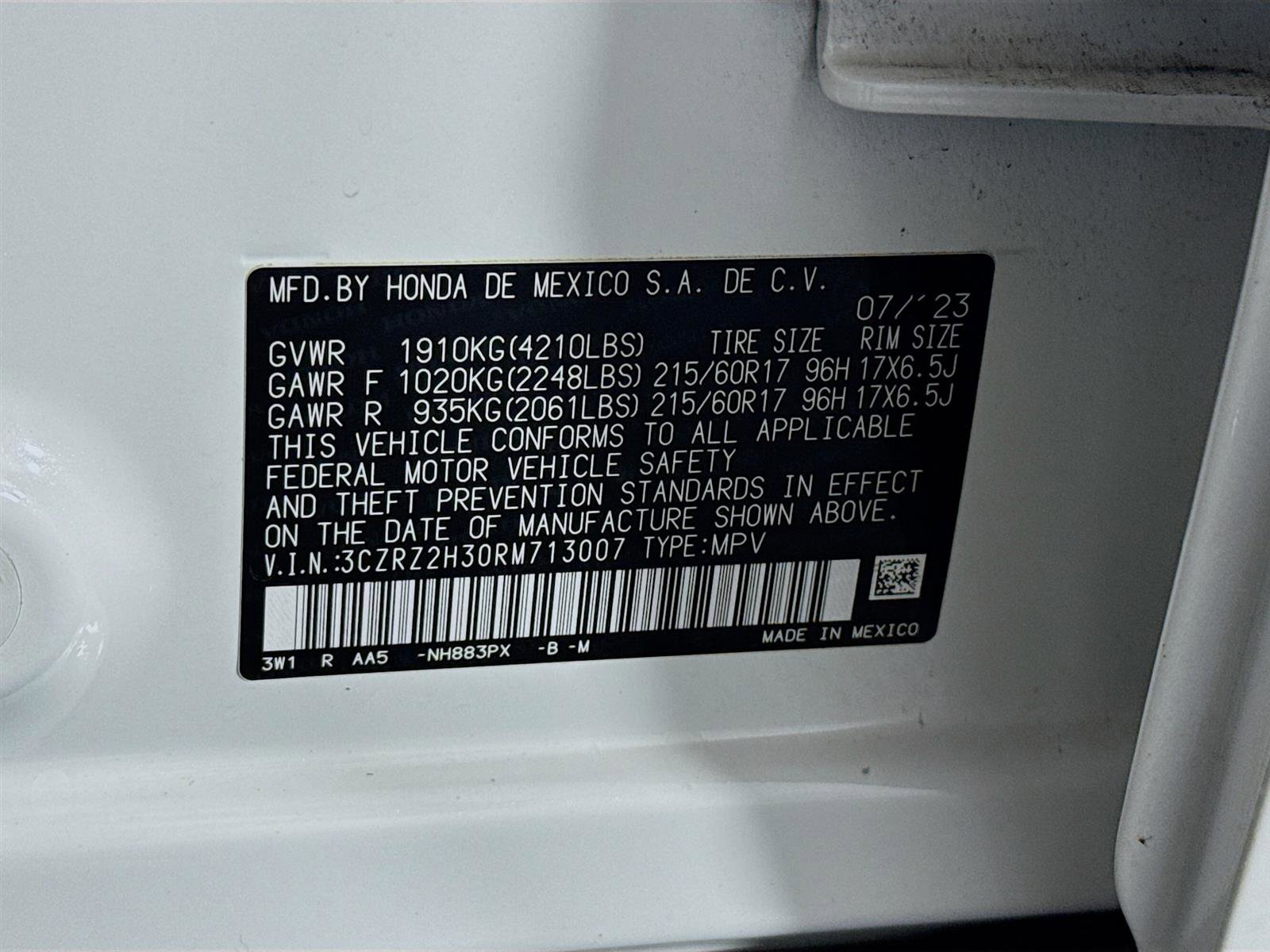 2024 Honda HR-V LX photo 28