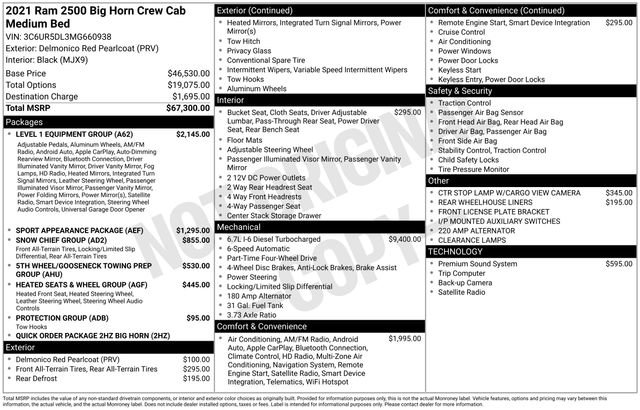 2021 RAM Ram 2500 Pickup Big Horn's photo