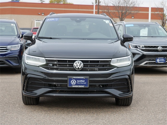 Certified 2024 Volkswagen Tiguan SE R-LINE BLACK with VIN 3VV8B7AX6RM203035 for sale in Inver Grove Heights, Minnesota