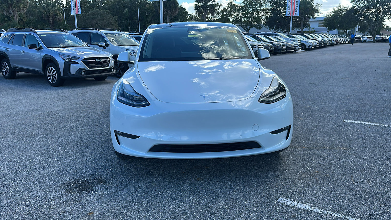 Used 2021 Tesla Model Y Standard Range with VIN 5YJYGDED8MF103658 for sale in Sanford, FL