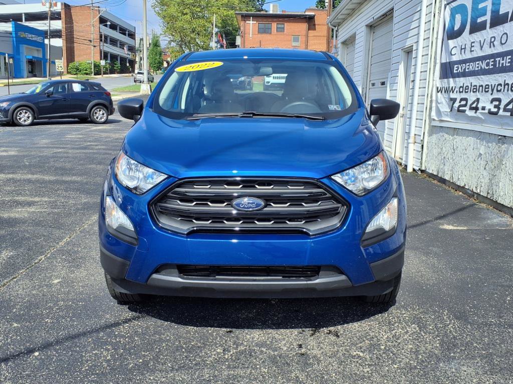 Used 2022 Ford EcoSport S with VIN MAJ6S3FL2NC474972 for sale in Indiana, PA