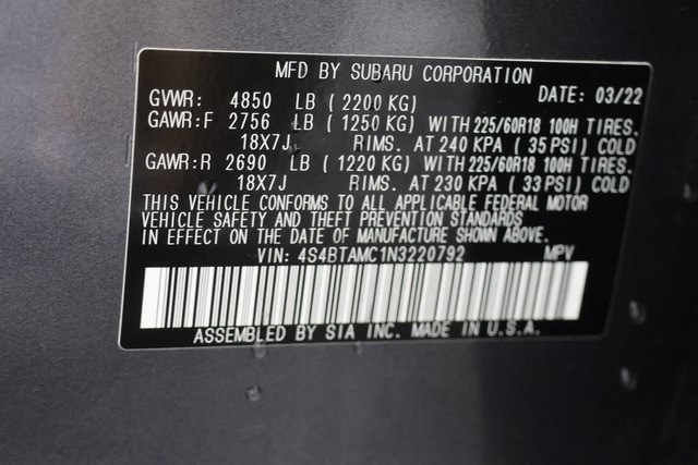 2022 Subaru Outback Limited photo 23