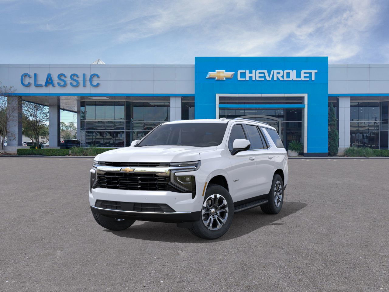 2025 Chevrolet Tahoe LS White at Classic Elite Chevrolet Sugar Land
